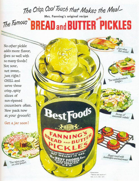 A Short History of: Bread & Butter Pickle
