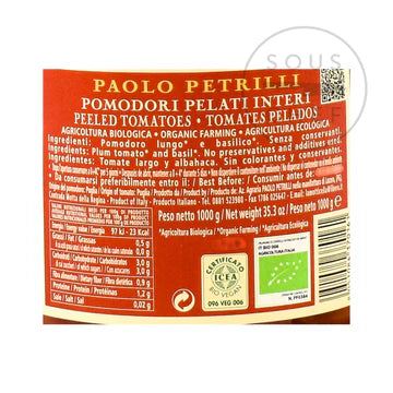 Paolo Petrilli Organic Peeled Tomatoes - in a massive reusable 1062ml jar – view 2