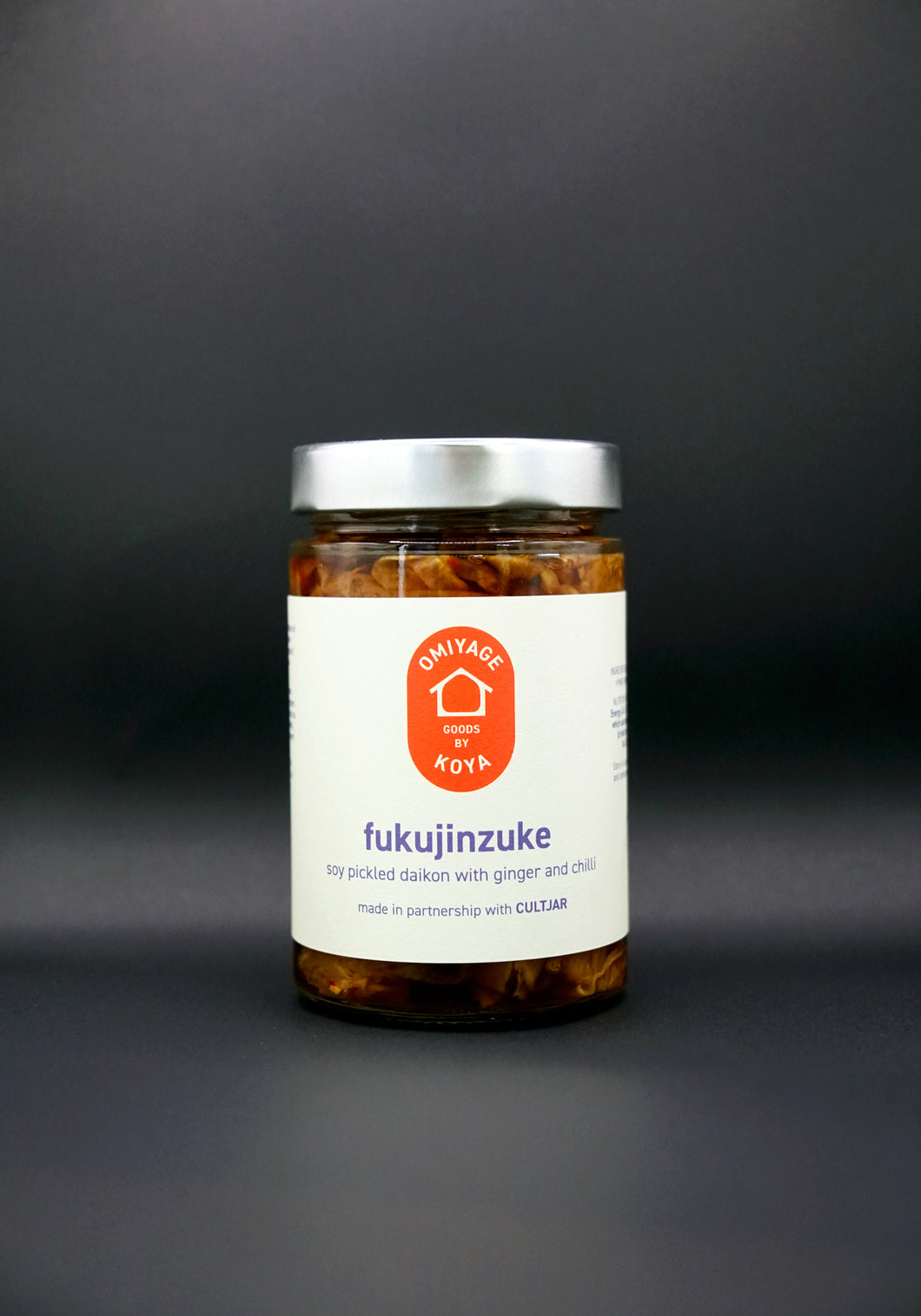 Fukujinzuke - soy pickled daikon with ginger and chilli