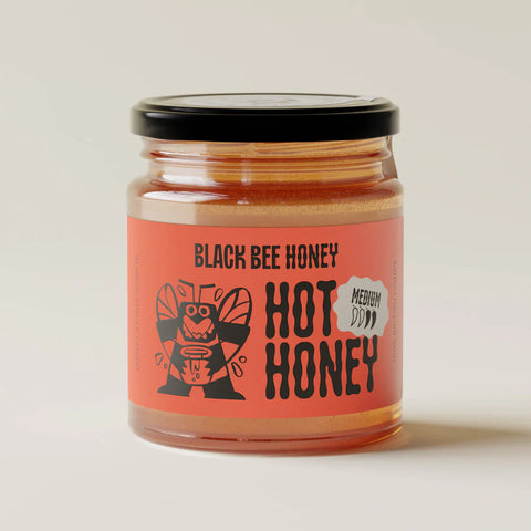 Black Bee Raw Hot Honey (Medium)